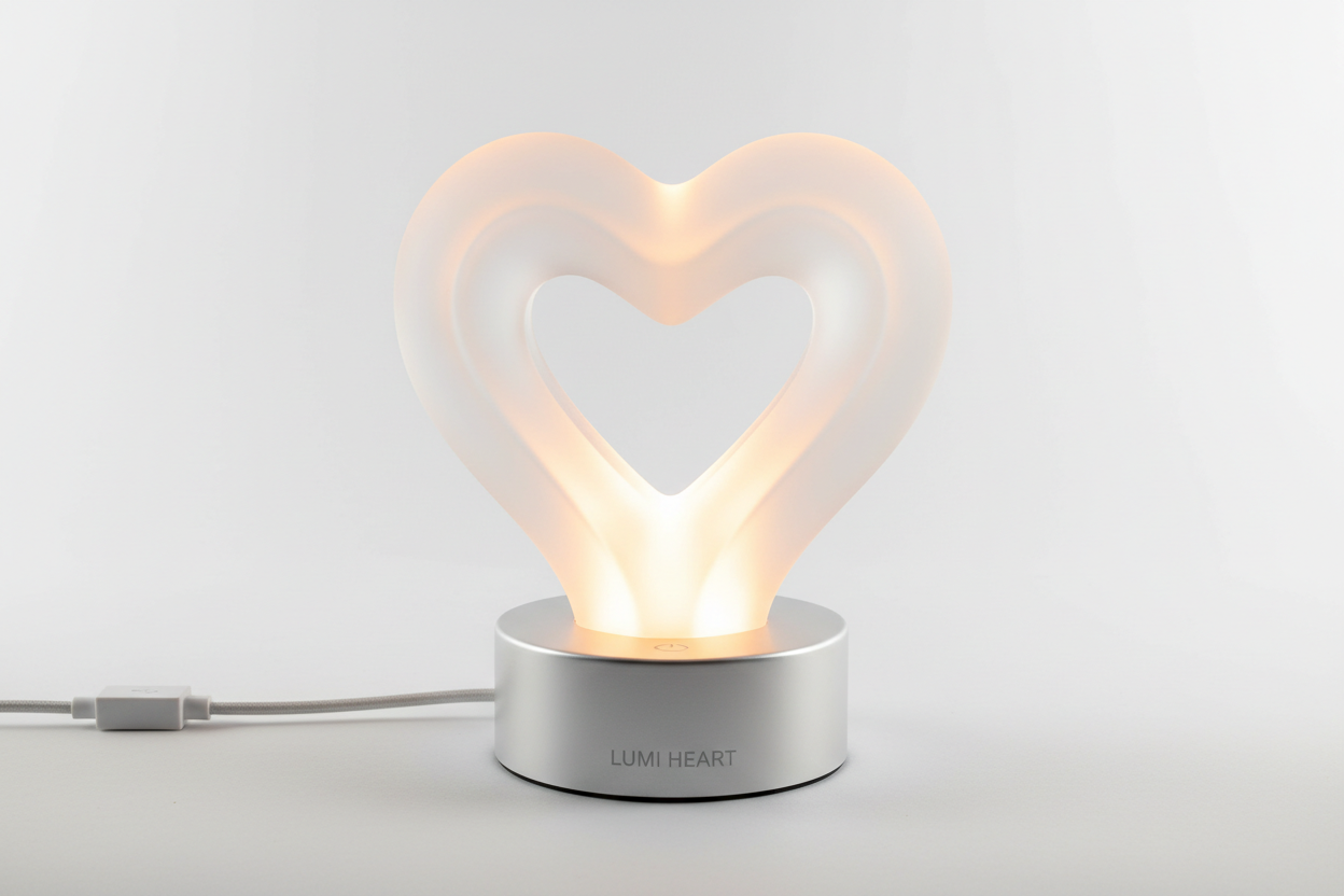 1 sztuka 3D zasilana przez USB lampa nocna w kształcie serca, lampka kempingowa LED, lampka nocna do sypialni, dekoracyjna lampka na biurko na zewnątrz, prezent na Walentynki Eid Al-Adha Mubarak